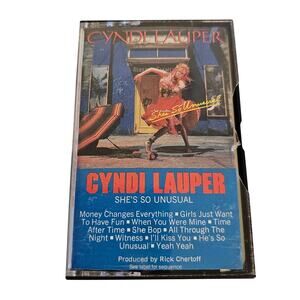 Cyndi Lauper She’s So Unusual Cassette 1983 Portrait FRT 38930 Vintage Pop